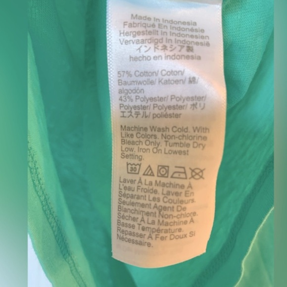 NWT J.Crew Women's Sleeveless V-Neck Knit Tank Top Teal Green Blue Size XXL - Picture 4 of 4